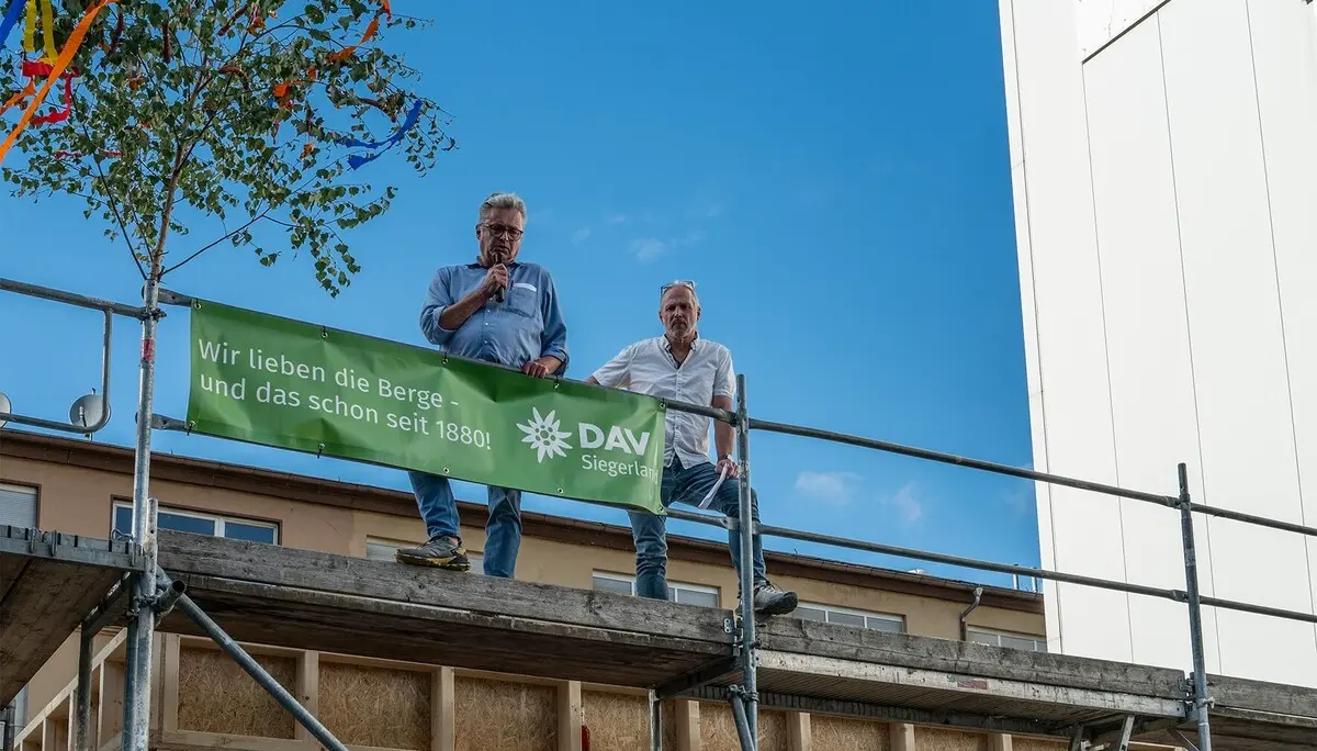 Richtfest in der DAV Sektion Siegerland | © Burkhard Daub
