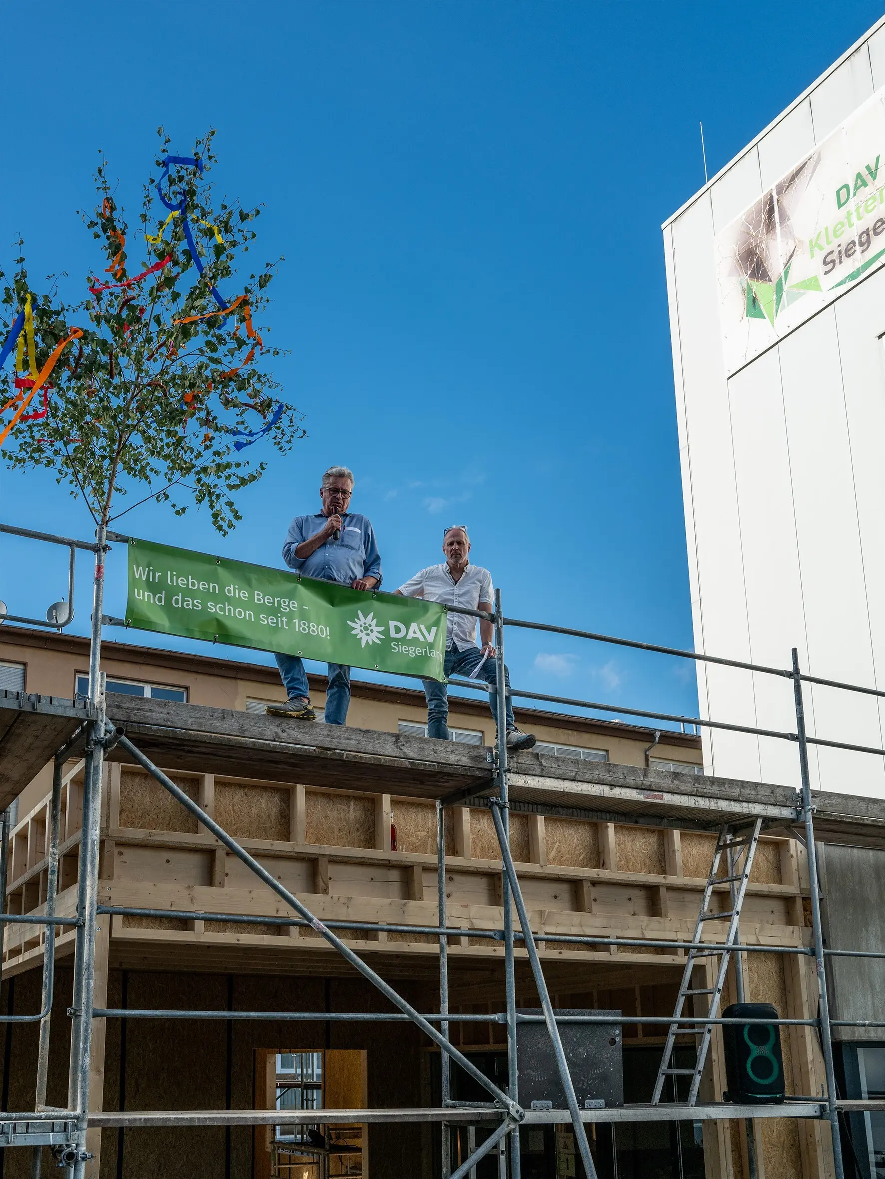 Richtfest in der DAV Sektion Siegerland | © Burkhard Daub