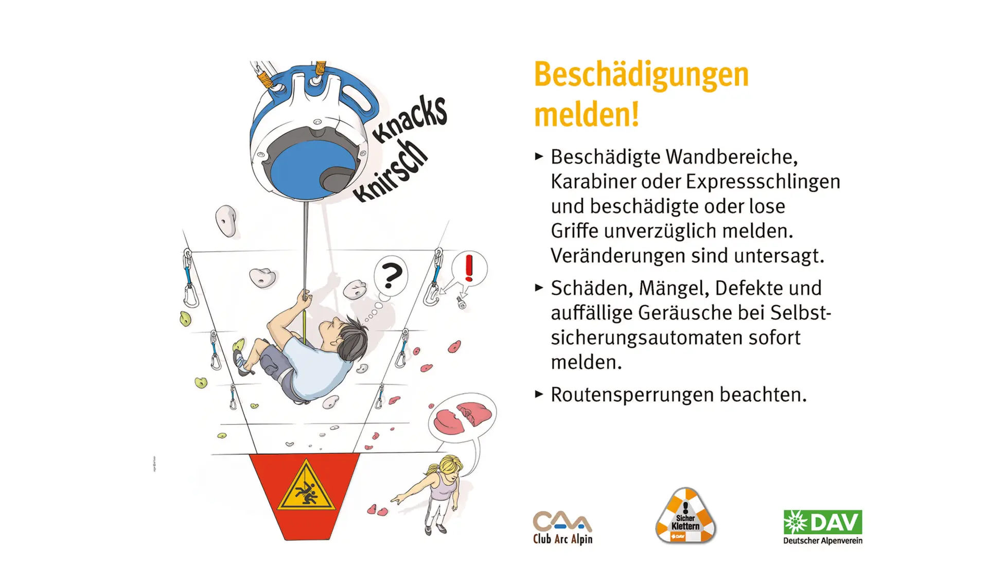 Hallenregeln für Klettern vom DAV. Regel Nummer neun: Alkohol- und Drogenverbot | © DAV
